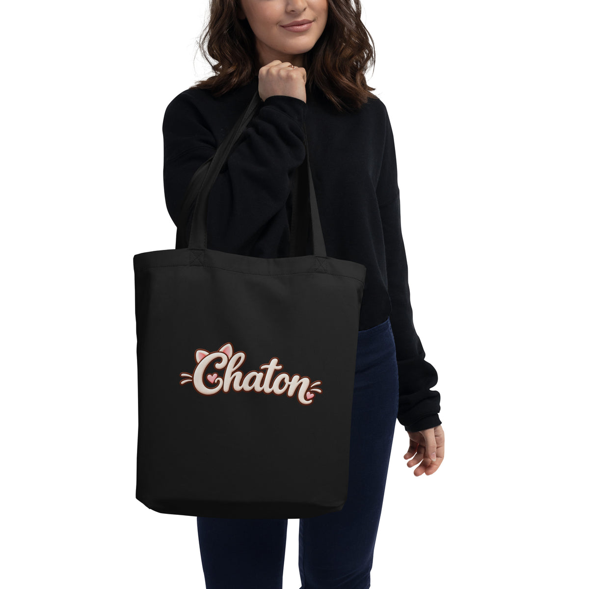 Tote bag Chaton en lettrage