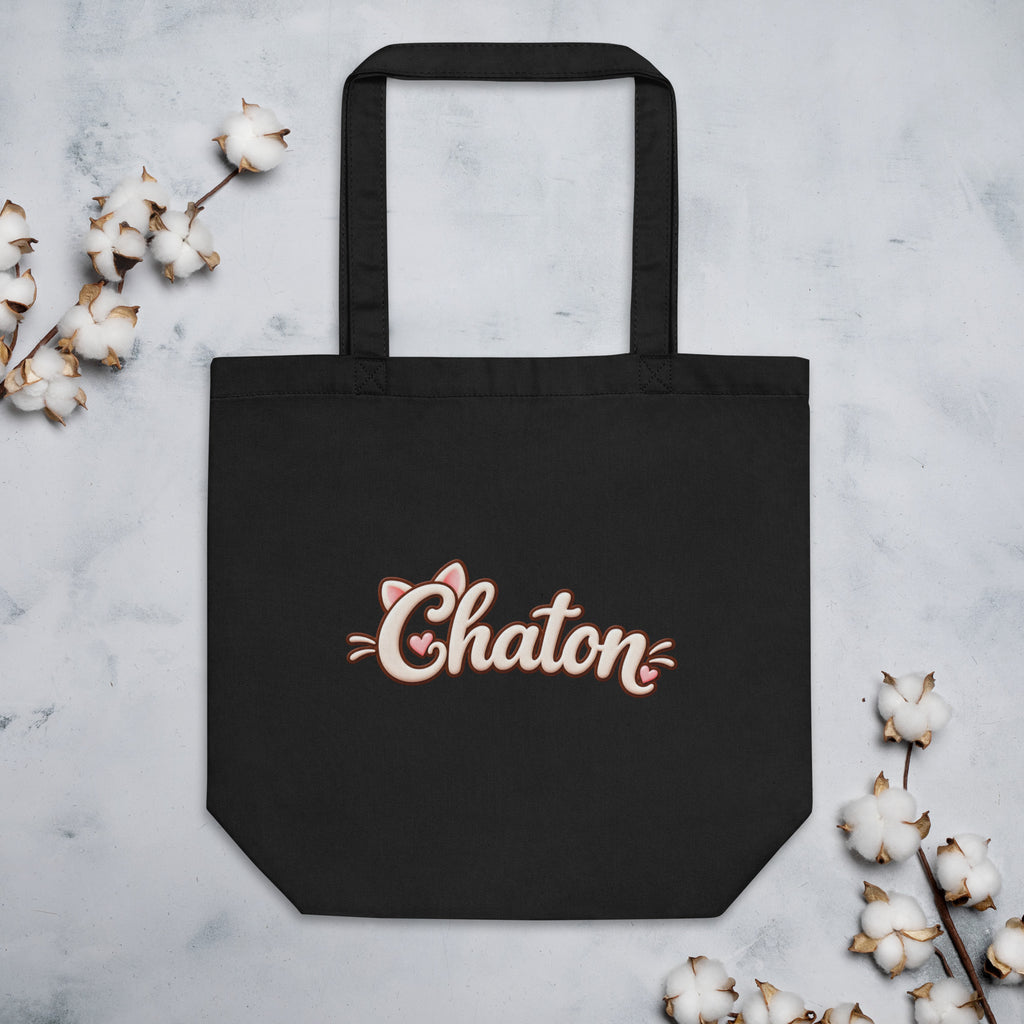 Tote bag Chaton en lettrage