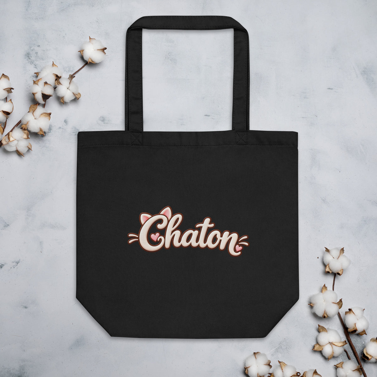 Tote bag Chaton en lettrage