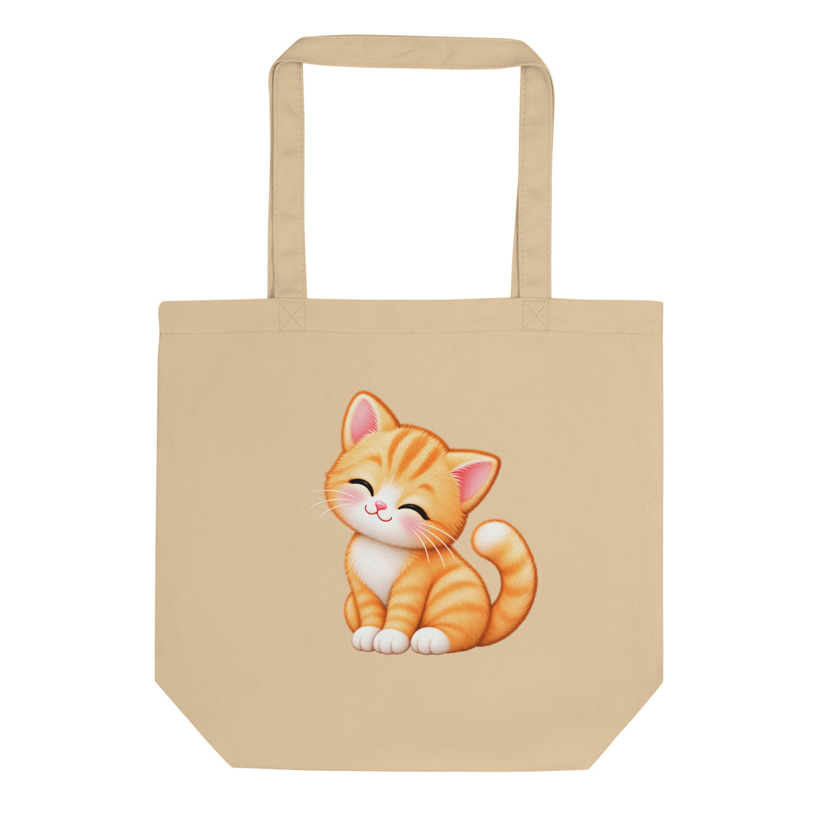 Tote bag Petit Chat, chaton roux câlin