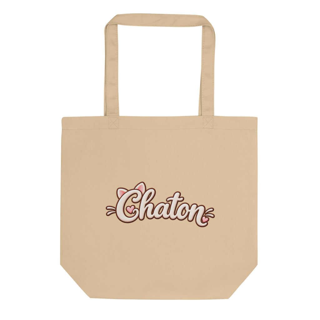 Tote bag Chaton en lettrage