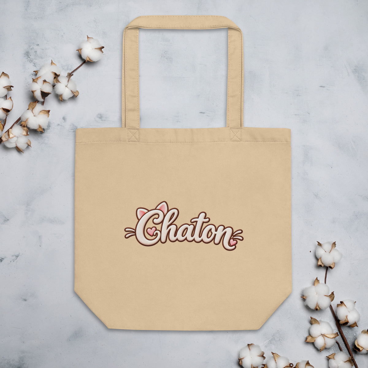 Tote bag Chaton en lettrage
