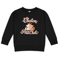 Sweat enfant noir Duo Chaton & Petit Chat, deux chatons câlins blanc et roux
