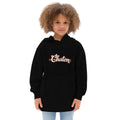 Hoodie ado noir Chaton en lettrage