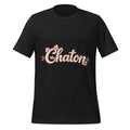 T-shirt unisexe noir Chaton en lettrage
