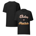 T-shirt unisexe noir Chaton & Petit Chat en lettrage duo avec petit cœur