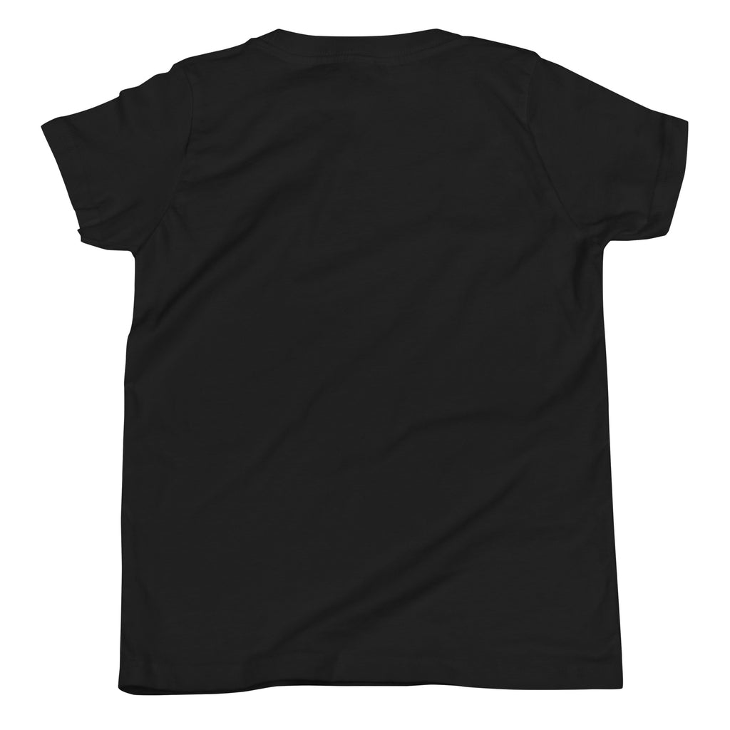 T-shirt ado noir Petit Chat, chaton roux câlin