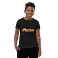 T-shirt ado noir Petit Chat en lettrage